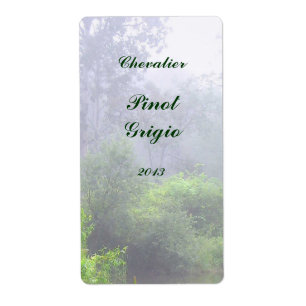 モーニングミストワインラベル ラベル