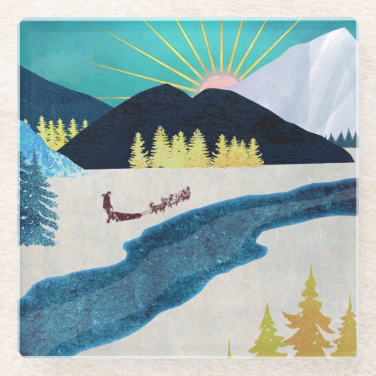 モーニングムッシャー ガラスコースター (正面)