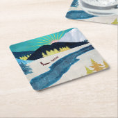 モーニングムッシャー スクエアペーパーコースター (アングル)