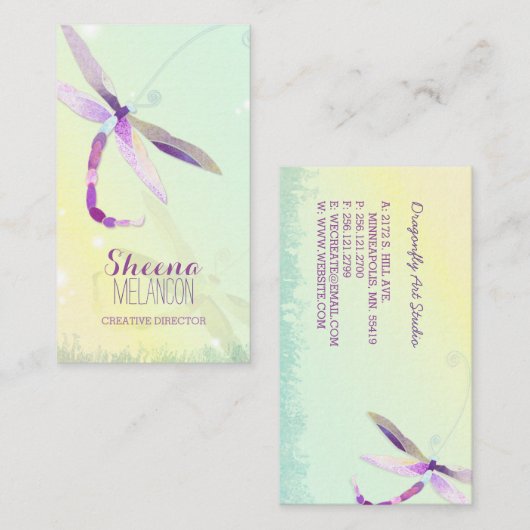 モーニングメドウトンフライエレガント名刺 名刺 (正面/裏面)