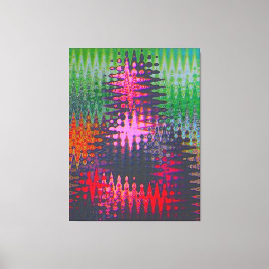 モーニングモナリザ抽象芸術油 キャンバスプリント (正面)