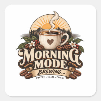 モーニングモード ブリューイング コーヒー ラバー ヴィンテージ コーヒー スクエアシール