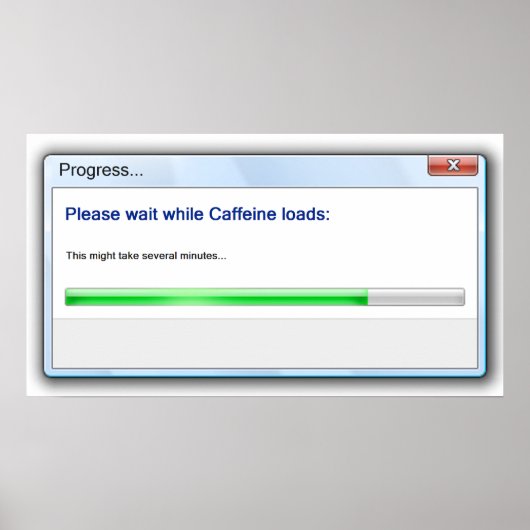モーニングユーモアプリント ポスター (正面)