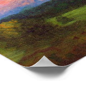 "モーニングライトオン山シャバーノ"プリント ポスター (角)