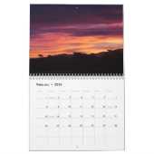 モーニングライト – モントレー湾の上の日の出 カレンダー (2月 2026)