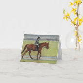 モーニングライドホースアートノートカード カード (黄色い花)