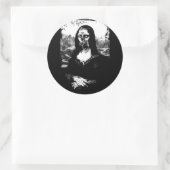 モーニングリサの丸いステッカー ラウンドシール (バッグ)