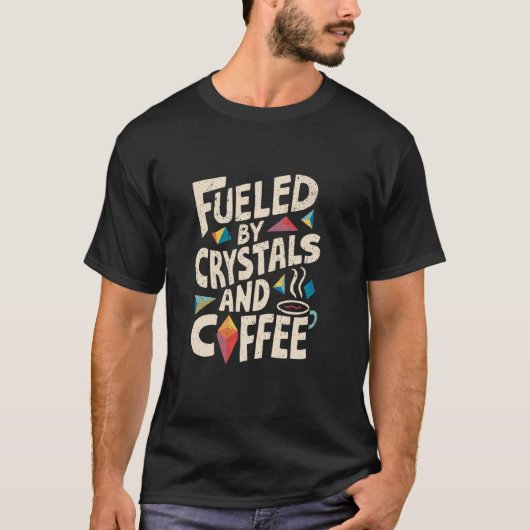 モーニングリチュアルコーヒー&クリスタル Tシャツ (正面)