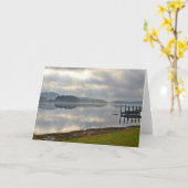 モーニングリバーミストノーテカード カード (黄色い花)