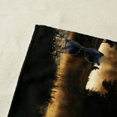 モーニングレイクシーンbtcna ビーチタオル (インサイチュ)