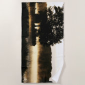 モーニングレイクシーンbtcna ビーチタオル (正面)