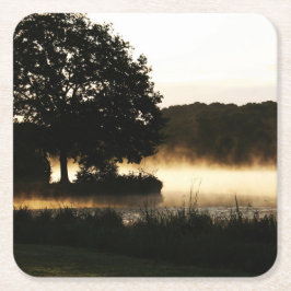 モーニングレイクシーンcoastercna スクエアペーパーコースター