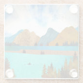 モーニングレイクロワー ガラスコースター (裏面)