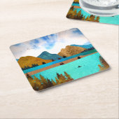 モーニングレイクロワー スクエアペーパーコースター (アングル)