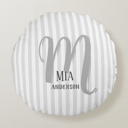 モーニングヴィーベモノグラパーソナライズされたム ラウンドクッション (正面)