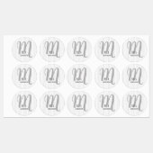 モーニングヴィーベモノグラパーソナライズされたム ラベル (シート)
