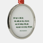 モーニング引用文バイアーサー・ショペンハウアー メタルオーナメント (右)