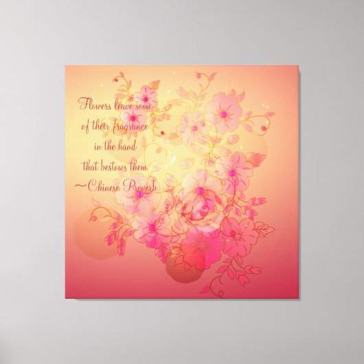 モーニング感動的グローリーフローラキャンバスプリント キャンバスプリント (正面)