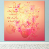 モーニング感動的グローリーフローラキャンバスプリント キャンバスプリント (インサイチュ (ウッドフロア))