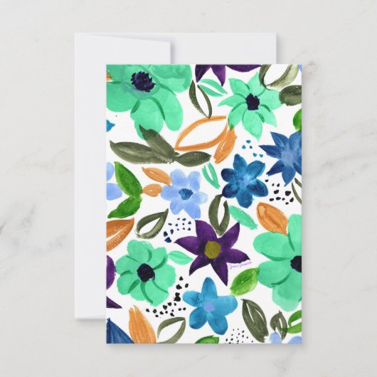 モーニング感謝していミントユー/ノートカード サンキューカード (正面)