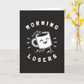 モーニング敗者 カード (黄色い花)