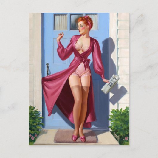 モーニング新聞がピンアップ ポストカード (正面)