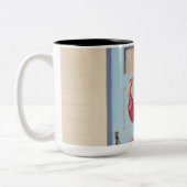 モーニング新聞ピンアップガール ツートーンマグカップ (左)