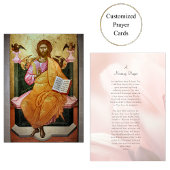 モーニング祈りの言葉カード正教会 プレイスカード