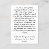 モーニング祈りの言葉カード 名刺 (裏面)