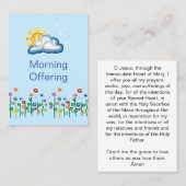 モーニング祈りの言葉カード 名刺 (正面/裏面)