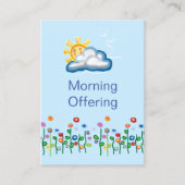 モーニング祈りの言葉カード 名刺 (正面)
