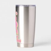 モーニング素晴らしドナートミートルボードゲームアート 保温保冷タンブラー (背面)