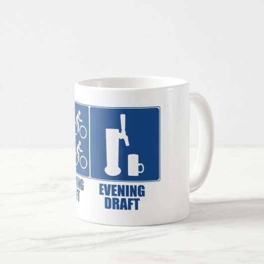 モーニング荷車を引く、夕べ荷車を引く コーヒーマグカップ (正面右)