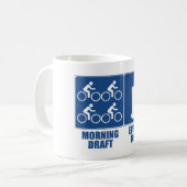 モーニング荷車を引く、夕べ荷車を引く コーヒーマグカップ (正面左)