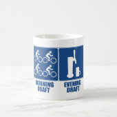 モーニング荷車を引く、夕べ荷車を引く コーヒーマグカップ (中央)