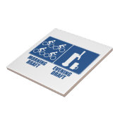 モーニング荷車を引く、夕べ荷車を引く タイル (側面)