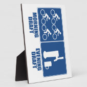 モーニング荷車を引く、夕べ荷車を引く フォトプラーク (側面)