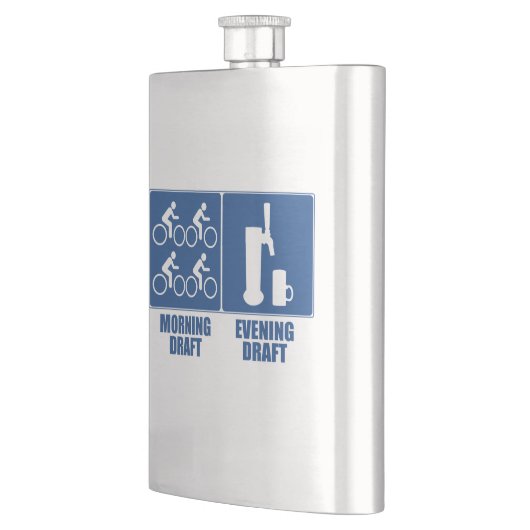 モーニング荷車を引く、夕べ荷車を引く フラスク (左)