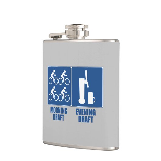 モーニング荷車を引く、夕べ荷車を引く フラスク (左)