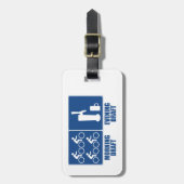 モーニング荷車を引く、夕べ荷車を引く ラゲッジタグ (正面縦)