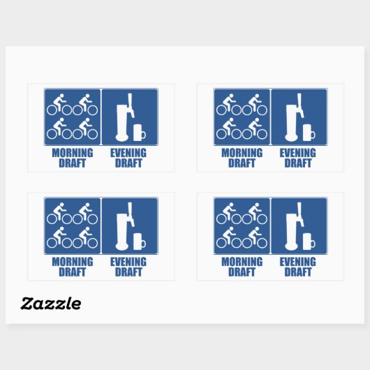 モーニング荷車を引く、夕べ荷車を引く 長方形シール (シート)