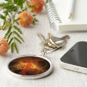 モーニング魔法抽象芸術アートスモール キーホルダー (側面)