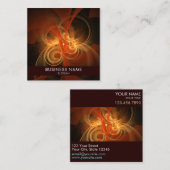 モーニング魔法抽象芸術アートプロフェッショナル スクエア名刺 (正面/裏面)