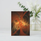 モーニング魔法抽象芸術アートポストカード ポストカード (スタンド正面)