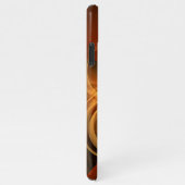 モーニング魔法抽象芸術アート光沢 iPhoneケース (右側)