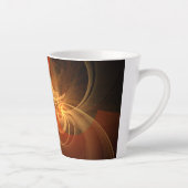 モーニング魔法抽象芸術アート カフェラテマグ (右)