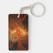 モーニング魔法抽象芸術アート キーホルダー (裏面)