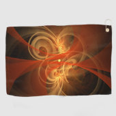 モーニング魔法抽象芸術アート ゴルフタオル (横)