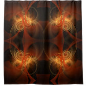 モーニング魔法抽象芸術アート シャワーカーテン (正面)