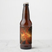 モーニング魔法抽象芸術アート ビールラベル (正面)